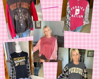 Camiseta/Sudadera con capucha de franela personalizada y rediseñada