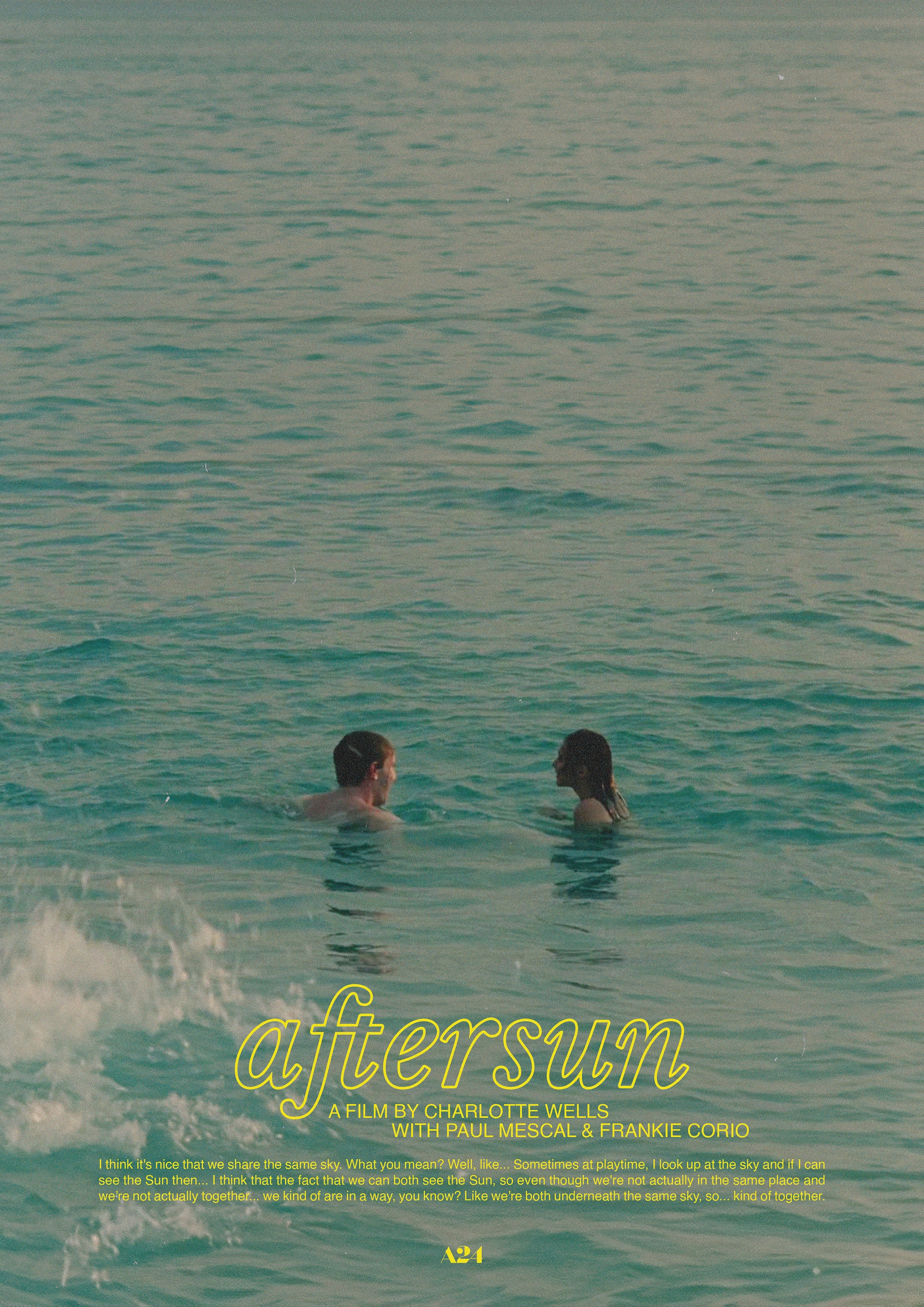 Aftersun Movie Poster, Digital Art, Original Design, Digital Download