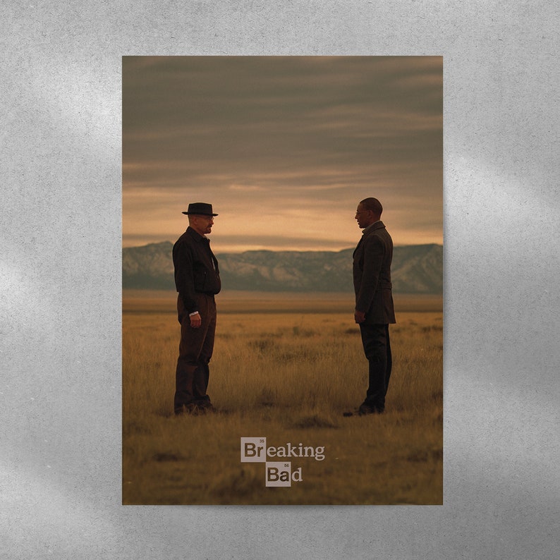 Breaking Bad poster, digital art, original design, digital download, wall art, tv show print, poster art, Breaking Bad tv show, heisenberg image 1