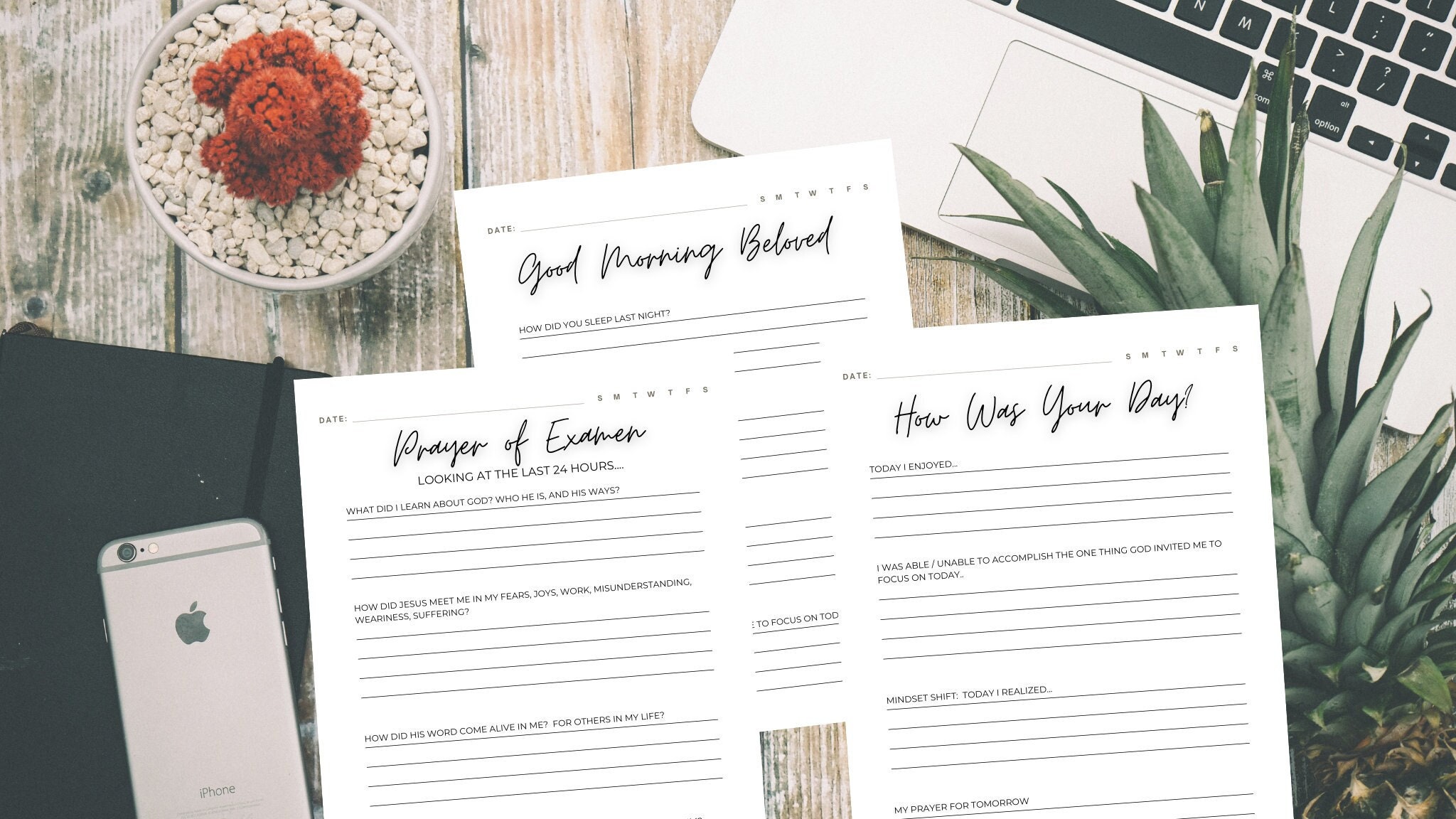 Prayer of Examen Journal Printable Bundle Download Reflective Prayer