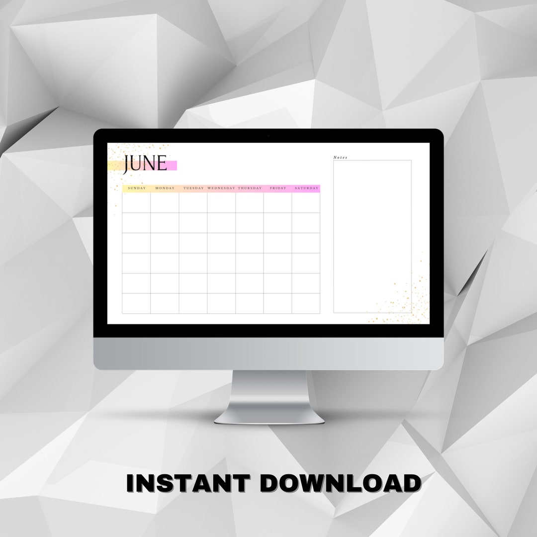 Digital Calendar Planner Instant Download PDF Planner Keynote Good Digital Calendar Planner Instant Download PDF Planner Keynote Good