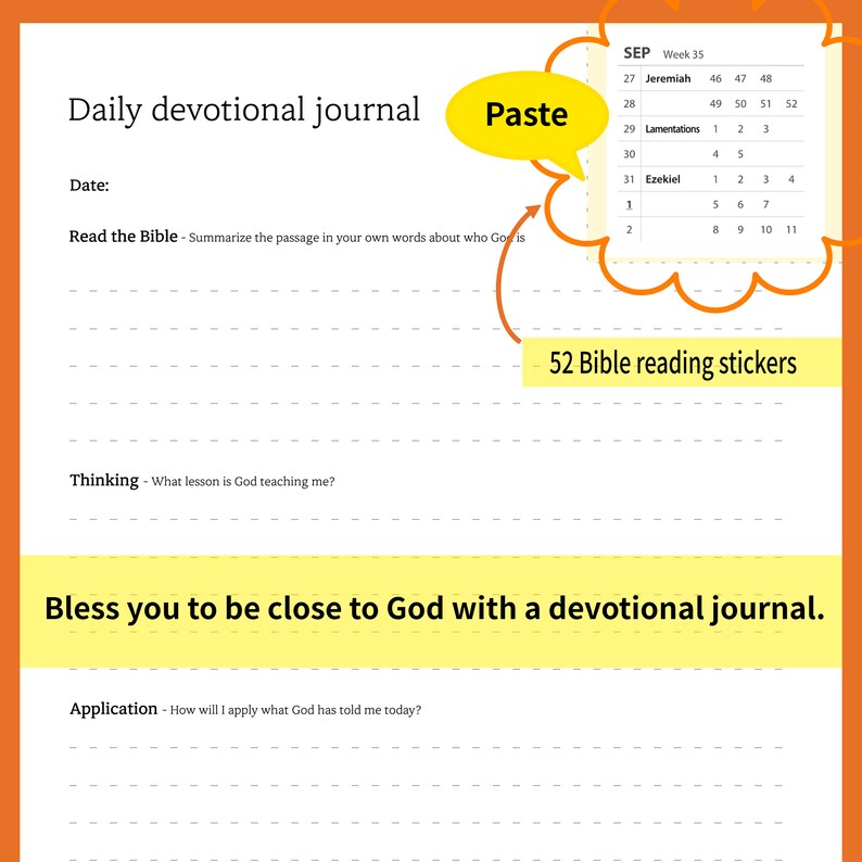 2023 One year Bible Reading Plan Printable Bible Reading Log Etsy