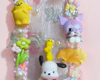 Kawaii Decoden Phone Case – Whipped Cream Style Handmade Case for iPhone 13, 3D Decorations