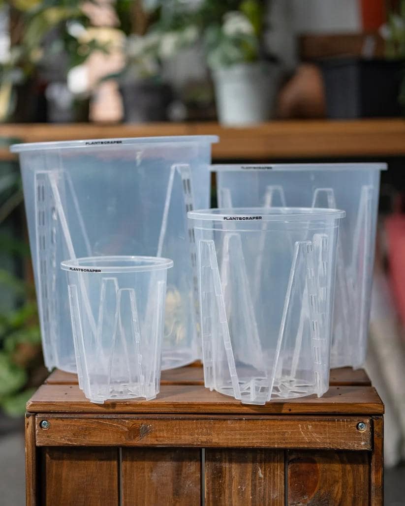 EFISPSS Vaso per orchidee, 12,5 + 15 cm, vasi in ceramica per orchidee con fori per una crescita sana delle radici, buona circolazione dell'aria, uso interno/esterno, bianco, 19 cm