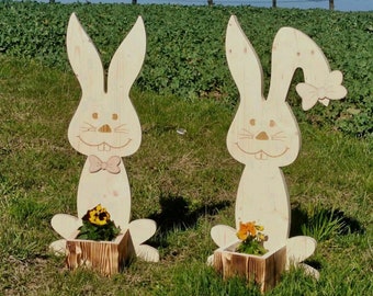 Osterdeko, Osterhasen, Außendekoration zum bepflanzen