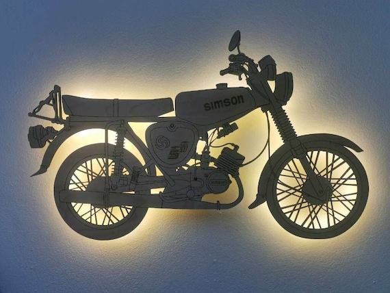 Simson S51, Simson Decoration, Simson Mural With Lighting, 2