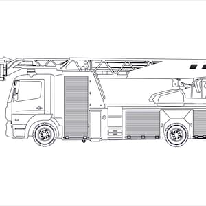 Camion dei pompieri Svg, Svg dei vigili del fuoco, , Camion dei pompieri Png, Camion dei pompieri Jpg, File dei camion dei pompieri, Clipart dei vigili del fuoco, DXF, EPS, JPG, Png, Scala, Taglio laser