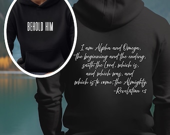 Scripture Hoodie for Christian Men Faith Based Hoodie Gift for Birthday Religious Hoodie Sweatshirt Christian Gift for Him Christian Merch