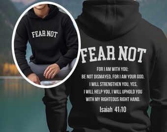 Scripture Hoodie for Men Faith Based Hoodie Christian Merch for Men Unisex Spiritual Hoodie Men's Christian Hoodie Gift Christian Streetwear
