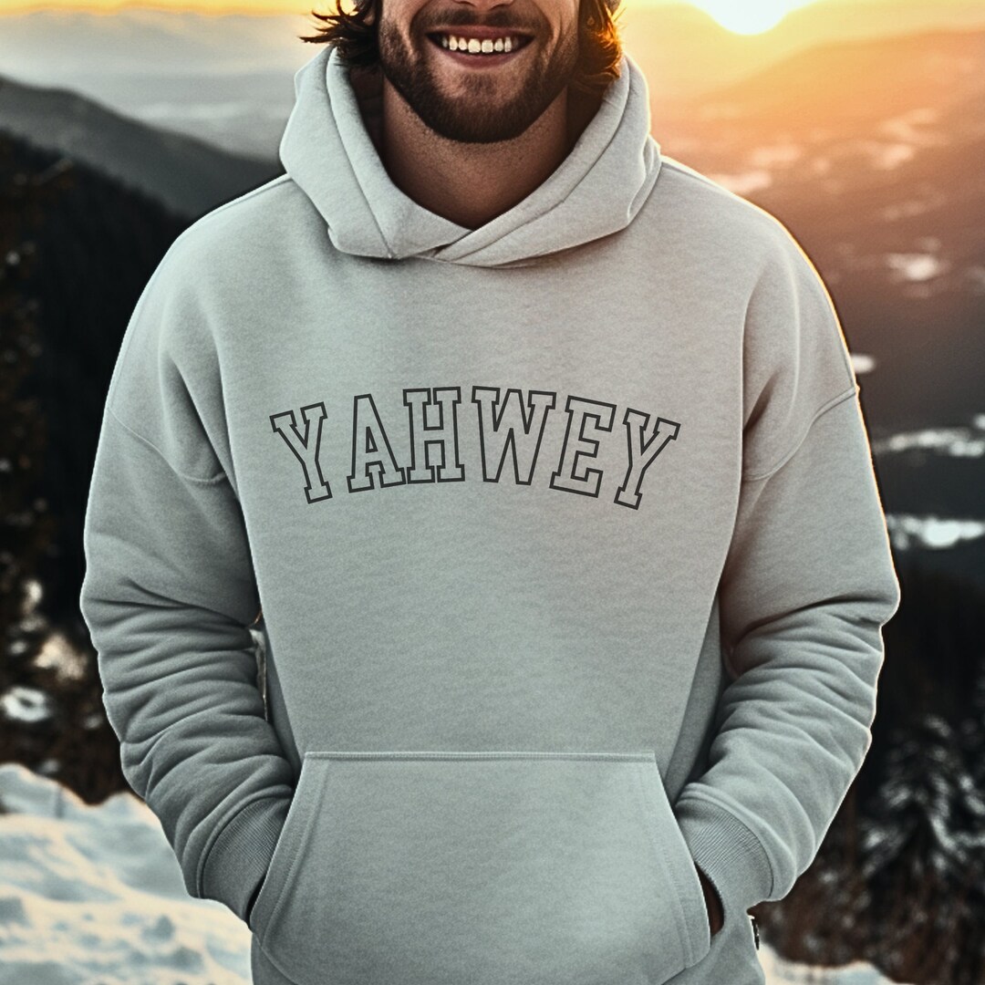 Yahwey Hoodie for Men Faith Based Hoodie Gift for Birthday Etsy