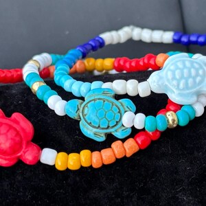 Sea Turtle Beaded Bracelet