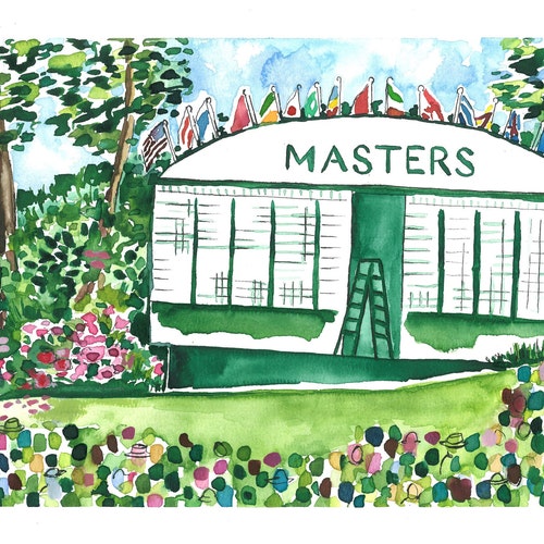 Augusta National Leaderboard the Masters Tournament Etsy