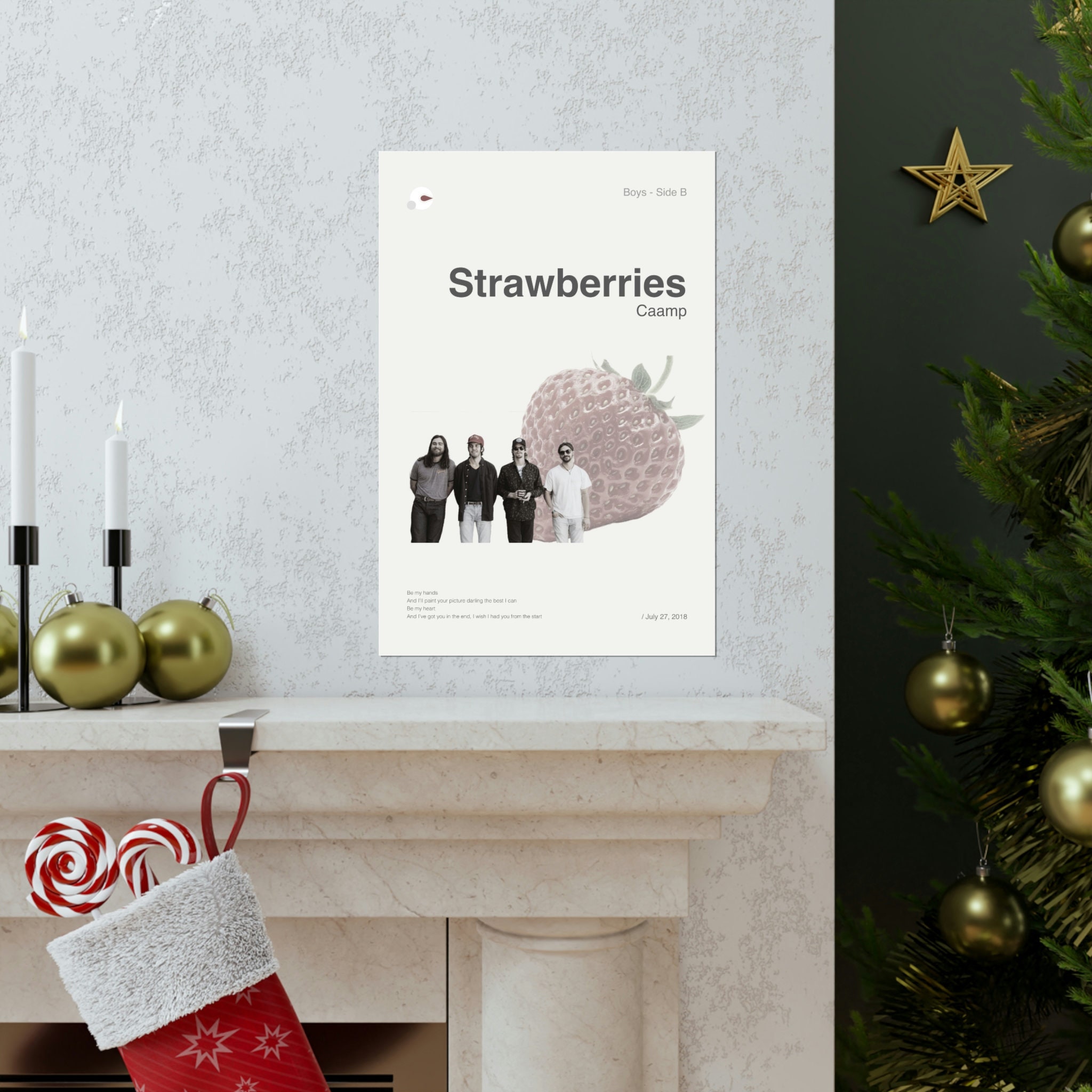 Strawberries by Caamp Poster Etsy