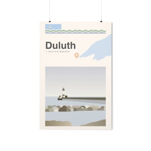 Stadt Duluth Minnesota Grafik Poster