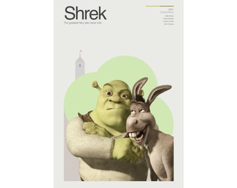 Shrek // Movie Poster // Modern Pop Art