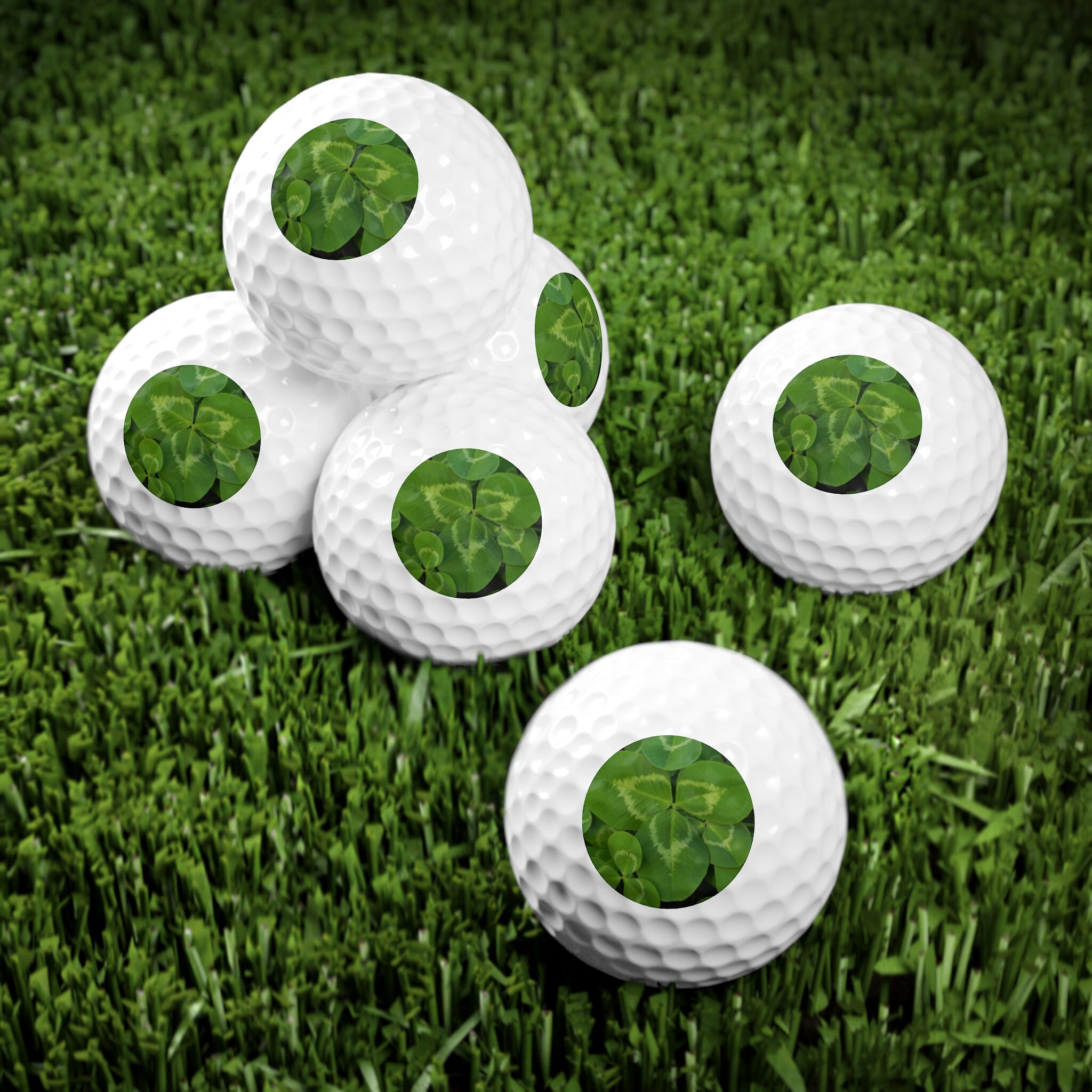 Golf Balls, 6pcs. 3 Leaf Shamrock. Sports & Outdoor Recreation. Golf