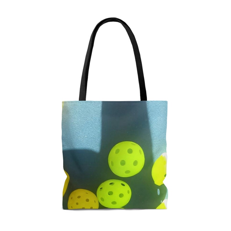 Tote Bag AOP. Pickleballs. Eco Friendly. Grocery Totes. Pickleball