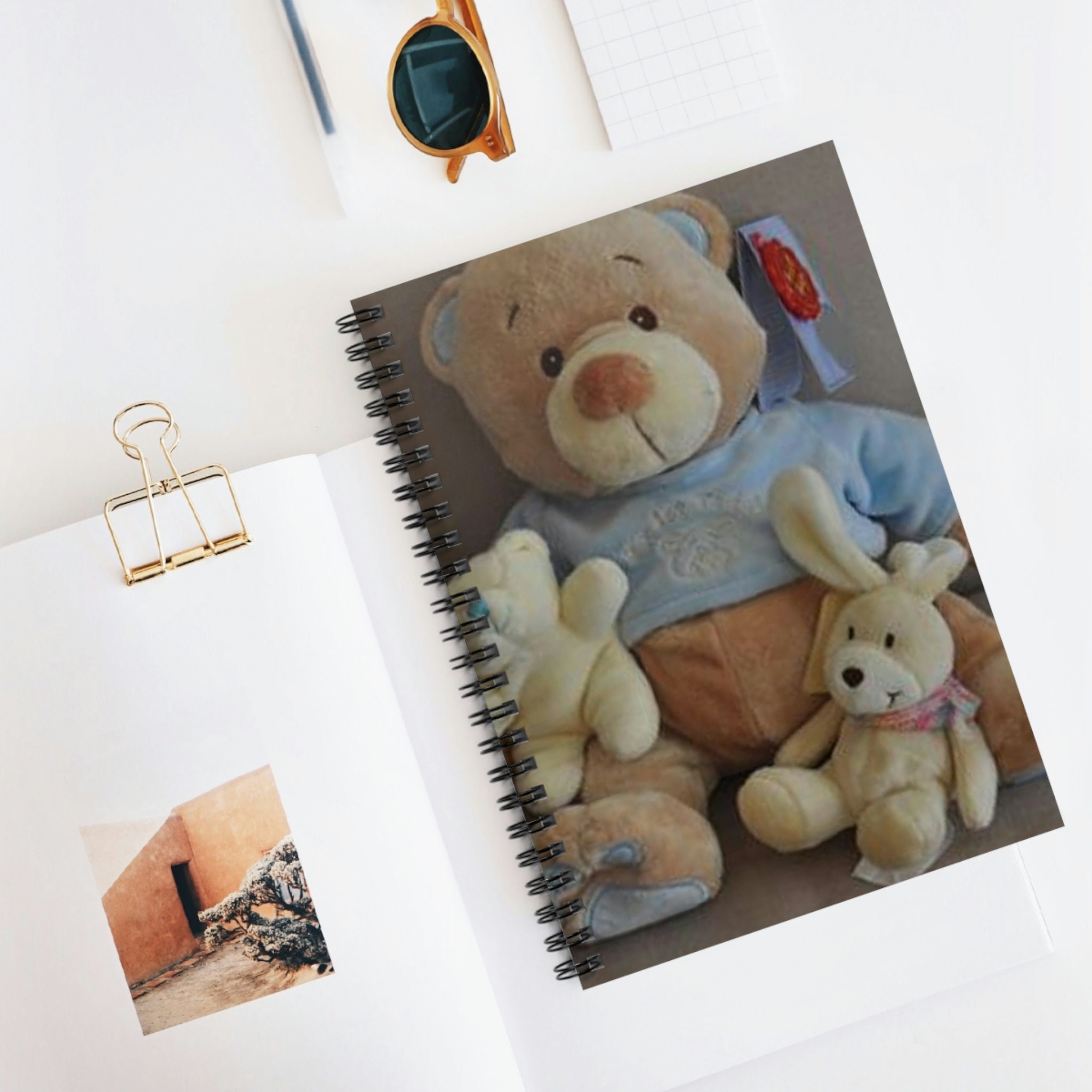 Spiral Notebook Ruled Line. Adorable Bunny Family. Childs' Notebook ...