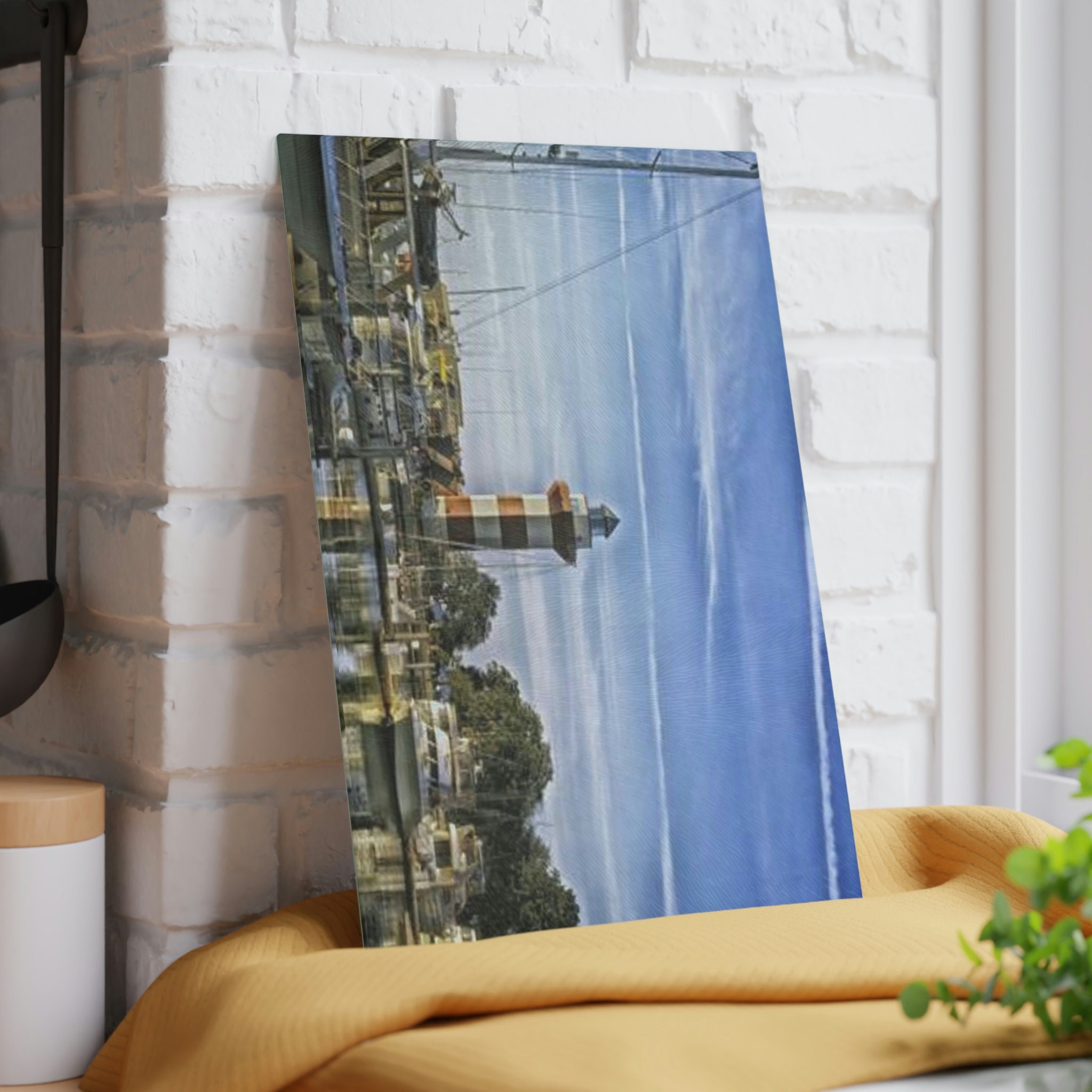 Glass Cutting Board. Hilton Head Island, SC. Harbor. Home Decor