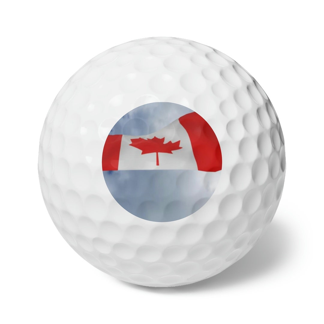 Golf Balls, 6 Pieces. Flag of Canada. Sports & Outdoors Recreation