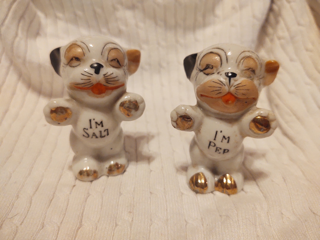 Vtg Bonzo Dogs Salt & Pepper Shakers Etsy