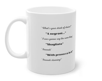 Negroni Sbagliato Mug: Funny Prosecco Cocktail Gift