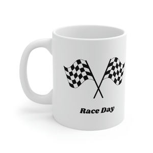 Motor racing, Car Race, Race Day Mug, minimalist gift, office cup, Christmas gift, racing car present