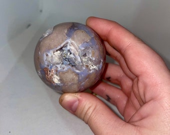 Blue Flower Agate Sphere 201g/ .443 pounds