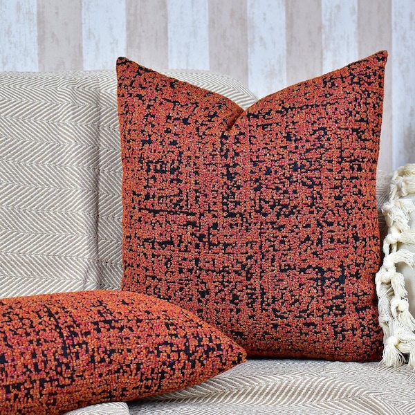 Burnt Orange Pillow Etsy