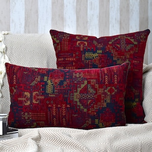 Red euro pillows discount