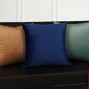 Velvet throw pillow cover · Designer pillow cover · Solid color velvet pillow · Velvet euro shams · Velvet pillow case · Mother&#39;s day gifts