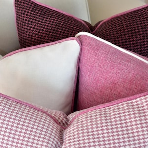 Decorative Linen Pillows, Linen Throw Pillow Cover with Piping, Designer Linen Cushion Cover, Modern Cozy Linen Pillow Cover, All Sizes