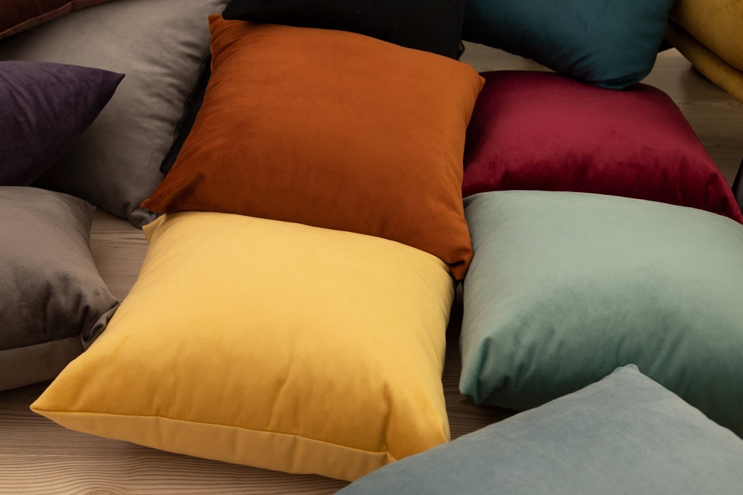 Luxury Velvet Pillow Cover Velvet Throw Pillow Soft Velvet Etsy