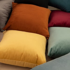 Solid Color Velvet Throw Pillow Covers, Luxury Velvet Pillowcase, Cozy Home Decoration Velvet Pillow Cover Gift, Durable Velvet Pillow Cover