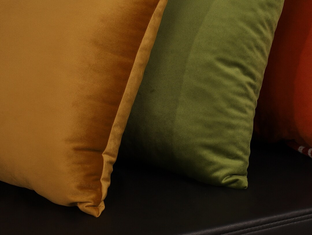 Luxury Velvet Pillow Cover With Hidden Zipper Velvet Lumbar Etsy