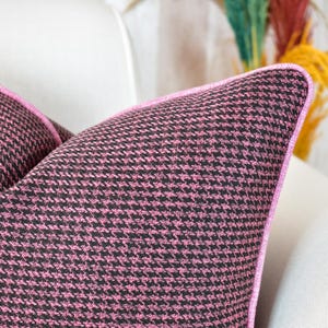 Crow&#39;s foot linen pillow, Linen throw pillow cover, Decorative linen cushion cover, Designer cozy linen pillow cover, All sizes All colors