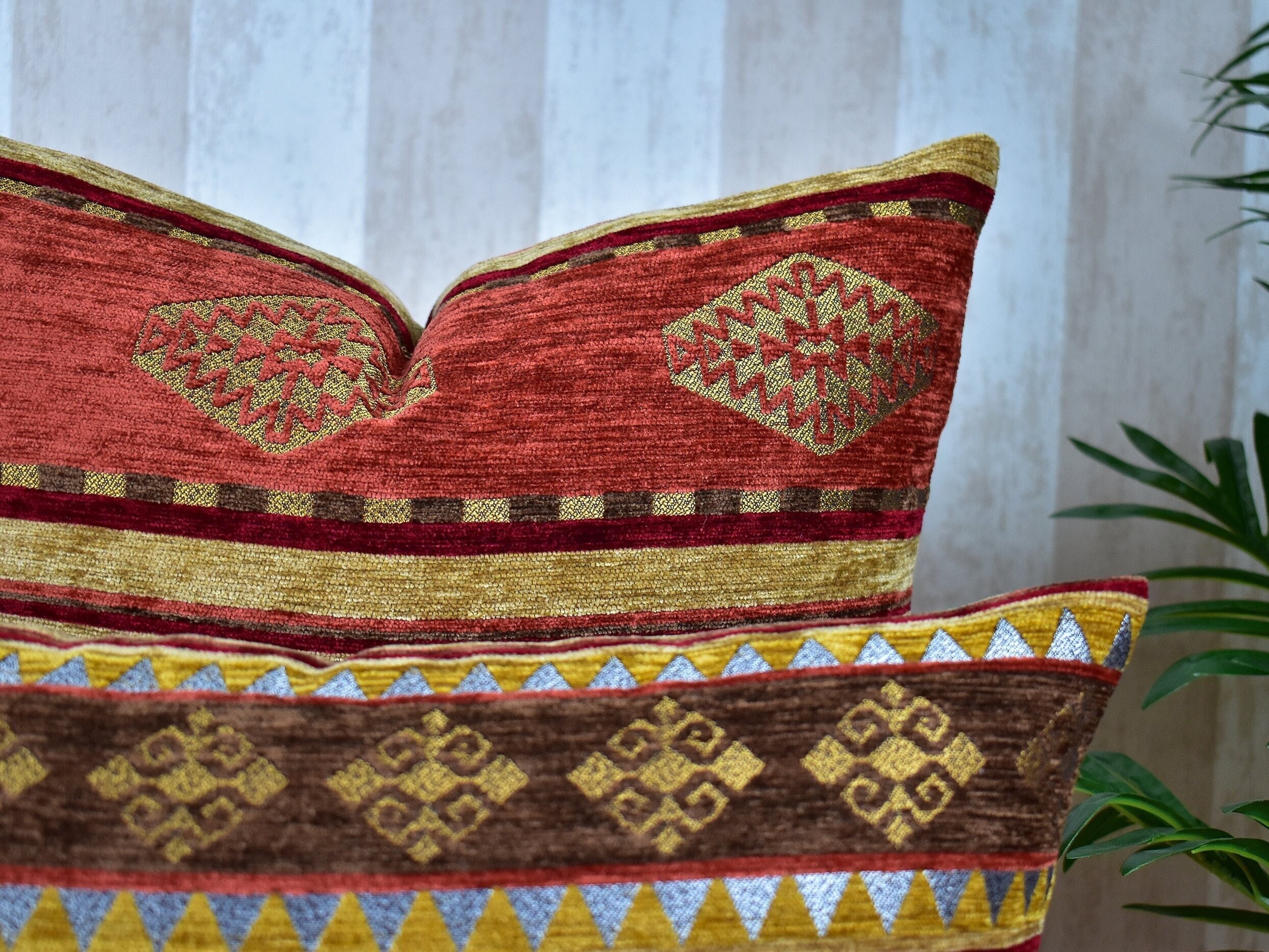 Terracotta cushion covers 50x50 - Etsy 日本