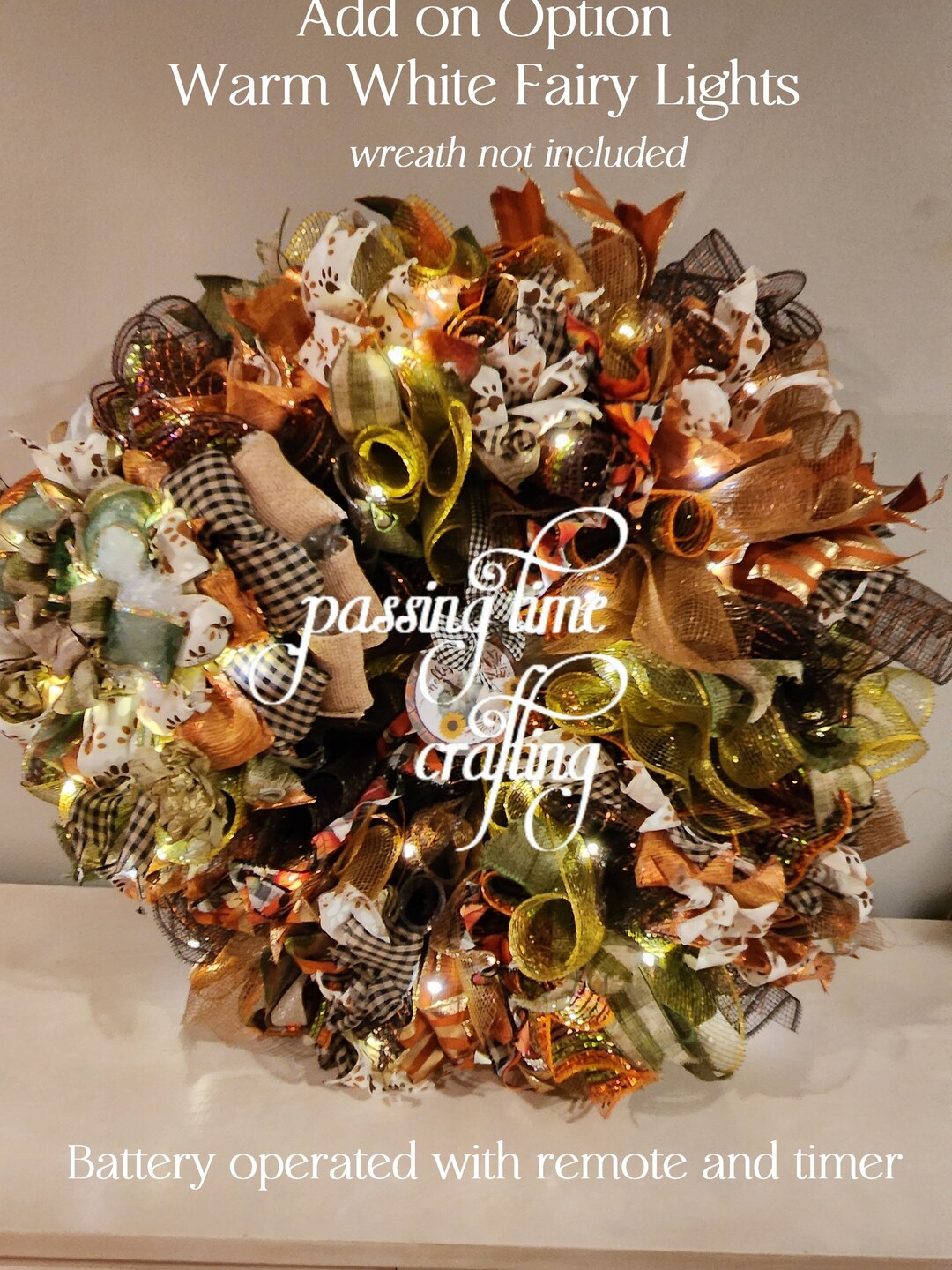 Warm White Fairy Lights Battery Operated With Remote and Timer, Home