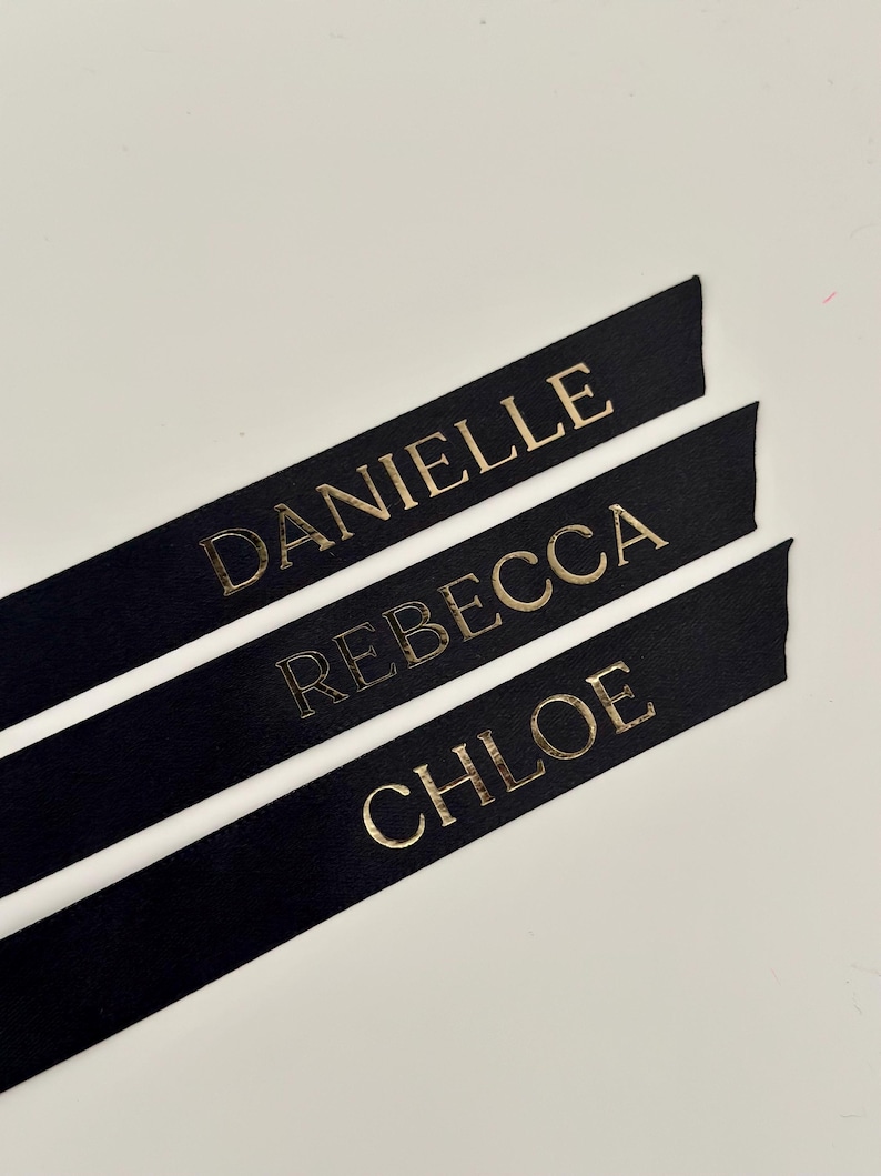 Personalised Ribbon Name Tags – Wedding & Party Favors - Etsy
