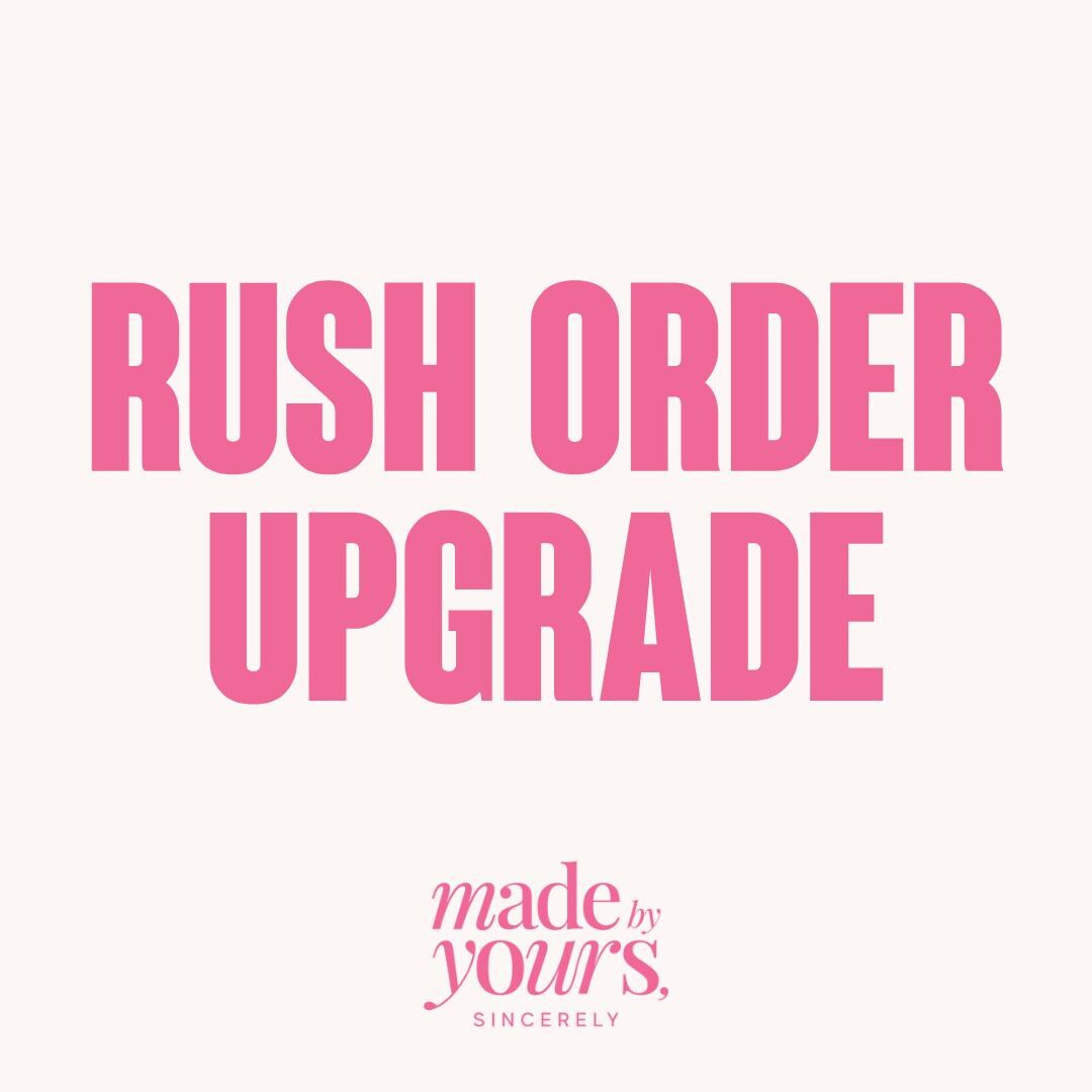 Rush My Order – Priority Processing Upgrade | 1–3 Day Turnaround Add-on ...