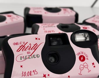 Custom Disposable Camera Wrap – Wedding, Birthday, Party, Baby. Shower, Disposable Camera Cover, Kodak Funsaver, Custom Design