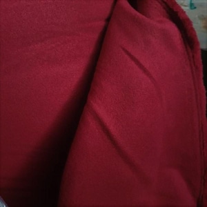 Heavy English red wool /cashmere Melton fabric 150cm wide