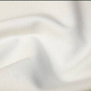 Tissu italien épais en laine blanche, 150 cm de large
