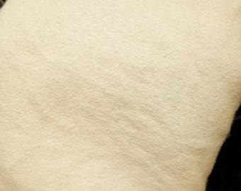 Italian heavy ivory  white wool fabric ,ideal for coats and jackets ,150 cm wide