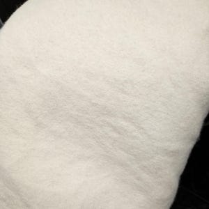 Tissu italien épais en laine blanc ivoire, idéal pour les manteaux et les vestes, 150 cm de large