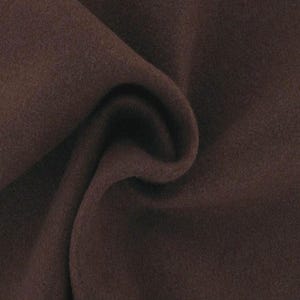 Italienischer schwerer brauner Wollstoff ideal für Jacken und Mäntel, 150 cm breit