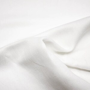 Irish pure white linen fabric ,150 cm wide