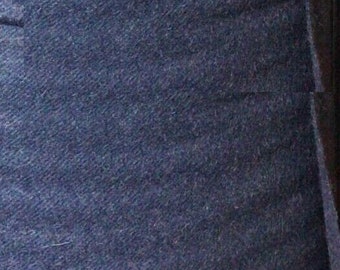 Tissu italien épais, pure laine bleu marine, 150 cm de large