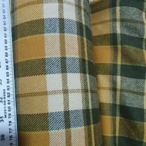 Tissu en pure laine tartan écossais tweed, 150 cm de large