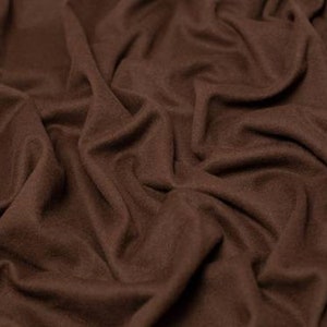 Italian heavy  brown wool fabric ,150 cm wide